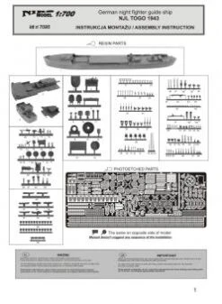 NJL Togo 1943 - German Night Fighter Guide Ship -Mini Welt Verkauf 7095 instr 01