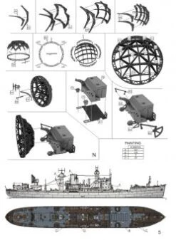 NJL Togo 1943 - German Night Fighter Guide Ship -Mini Welt Verkauf 7095 instr 05