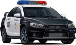Aoshima Mitsubishi CZ4A Lancer Evolution X Patrolcar '07 -Mini Welt Verkauf aos06282 3