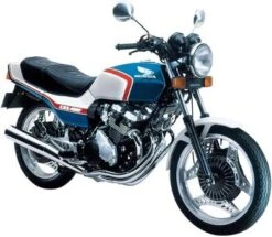 Aoshima 1/12 Honda NC07 CBX400F Pearl Candy Blue / Pearl Shell White '81