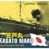 Kasato Maru Cargo/Passenger Ship 1906 Japan-Brazil Line -Mini Welt Verkauf bs70100 kasato maru