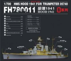 HMS Hood 1941 (for Trumpeter 05740)
