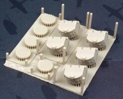 WWII USN 5inch/38 Twin Mount Mk32 Without Blastbags -Mini Welt Verkauf fs3500493d print parts 3