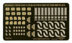 WWII USN 5inch/38 Twin Mount Mk38 With Blastbags -Mini Welt Verkauf fs350050 pe