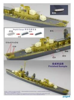 USS Fletcher Class For Tamiya 31902 -Mini Welt Verkauf fs700030instruction 4