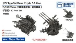1/350 IJN Type96 25mm Triple AA Gun Iron Sight (early)