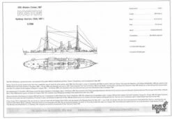 Boston USS Cruiser, 1887 -Mini Welt Verkauf is70081 boston 1