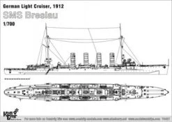 SMS Breslau Light Cruiser, 1912 9 SMS Breslau Light Cruiser, 1912 -Mini Welt Verkauf is70487 breslau 001