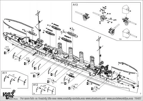SMS Breslau Light Cruiser, 1912 7 SMS Breslau Light Cruiser, 1912 – Bild 5