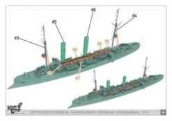 SMS Undine, German Light Cruiser, 1904 -Mini Welt Verkauf is70653 undine 8