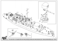 HMS M-15 British Monitor, 1915-1917 -Mini Welt Verkauf is70681 hms m 15 monitor 004
