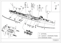 Avtroil, Russian Destroyer, 1917 / Estonian Lennuk, 1920 / Peruvian Almirante Giusse, 1933 -Mini Welt Verkauf is70801 avtroil 004