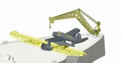 Vought OS2U Kingfisher (x3) With Crane And Catapult