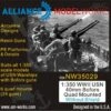1:350 WWII USN 40mm Bofors Quad Without Shield (x6)