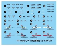 Modern US Air Force Set 3 -Mini Welt Verkauf pits 55 5