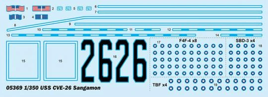 Trumpeter USS Sangamon CVE-26 4 Trumpeter USS Sangamon CVE-26 – Bild 2